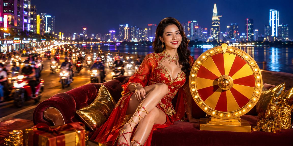 Bàn Roulette neon về đêm tại TP. Hồ Chí Minh – casino trực tuyến sôi động