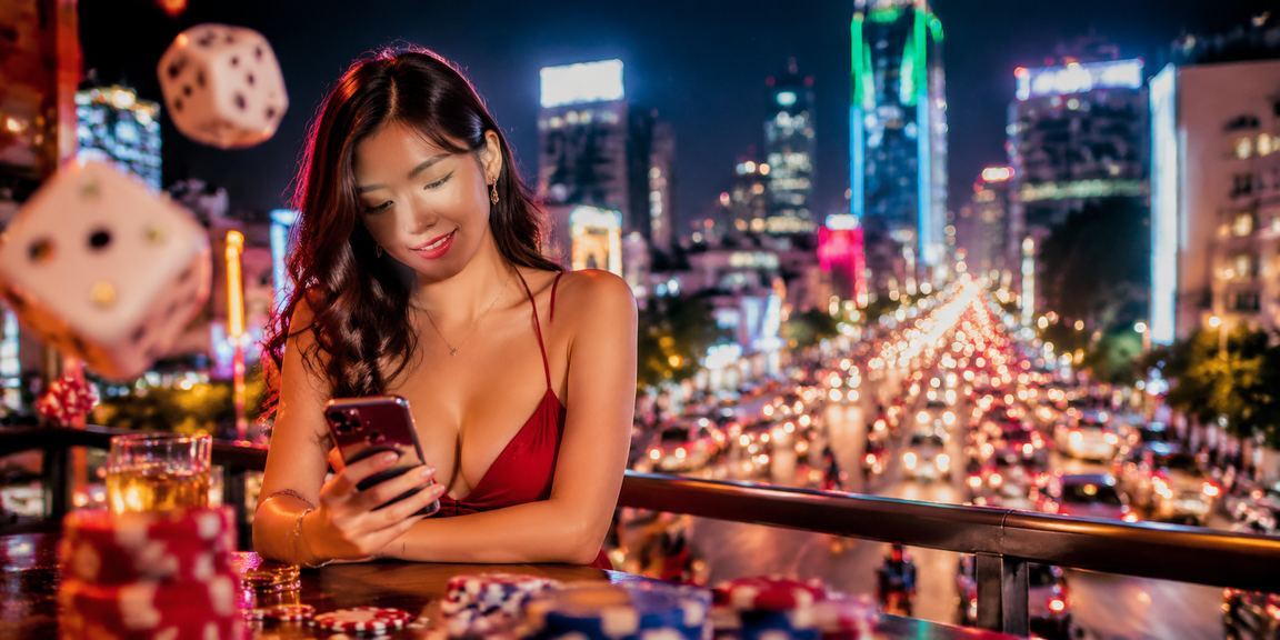 Giao diện tài xỉu xúc xắc neon trên ứng dụng di động d168 tại TP. Hồ Chí Minh