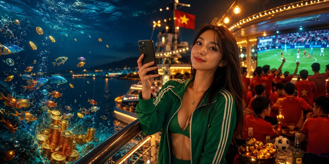 Người chơi casino trên điện thoại tại bãi biển Phú Quốc – giải trí di động ngoài trời