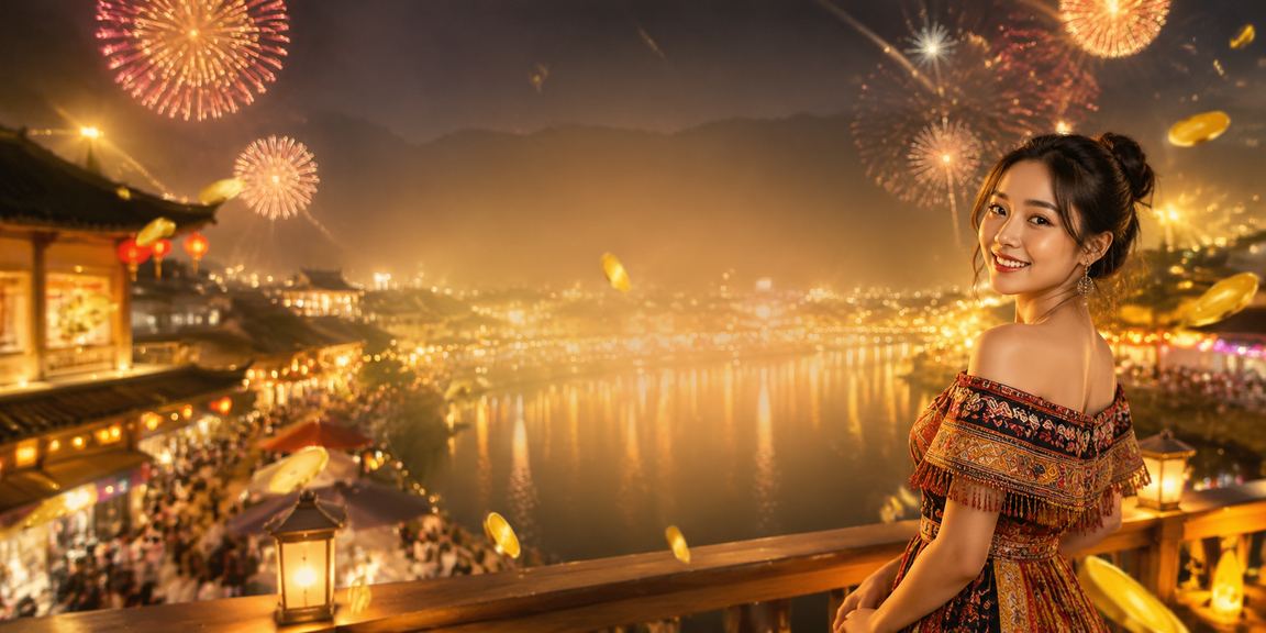 Quang cảnh đô thị Việt Nam về đêm với ánh đèn rực rỡ phản chiếu trên mặt đường ướt